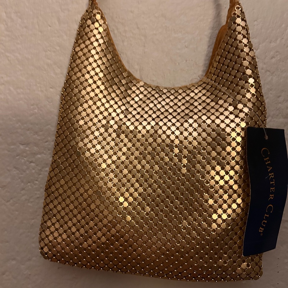 Y2K NWTs Gold Chainmail style bag - Picture 4 of 12